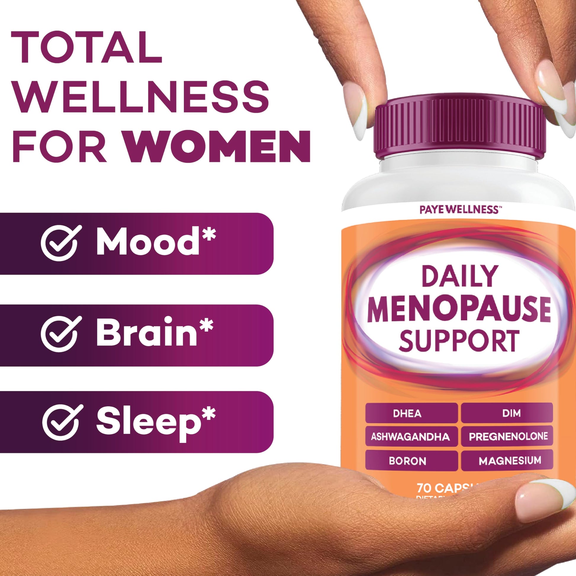 Menopause and Perimenopause Supplement for Women 10-1 Relief Formula for Hot Flashes, Night Sweats, Mood, Energy & Hormone – DIM, Ashwagandha, Vitamin D, DHEA, Zinc, Magnesium 2-Pack, 140 Capsules PAYÉ buy australia supplements