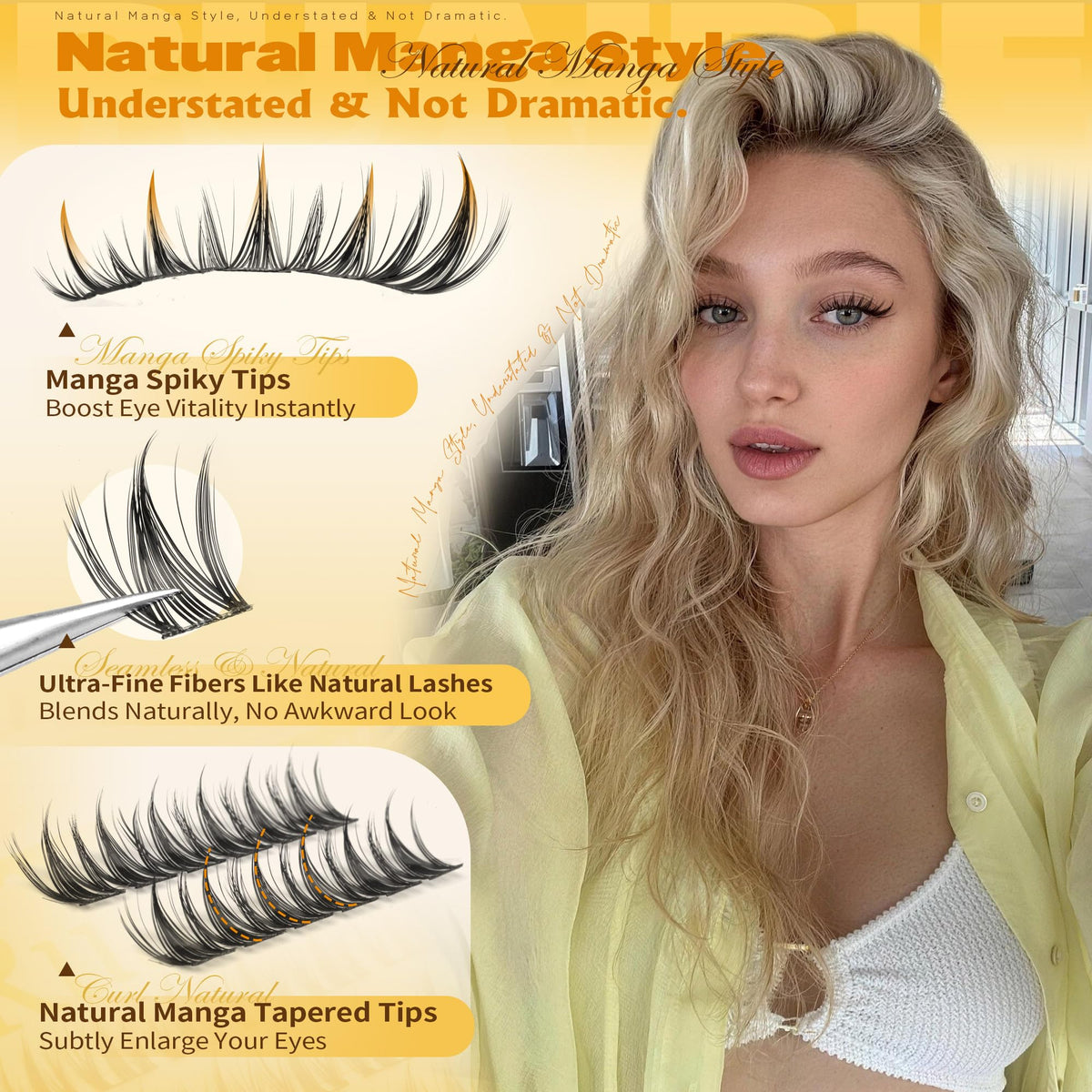 Manga Lash Clusters Anime Lashes Clusters Wispy Cluster Eyelash Extensions Ruairie