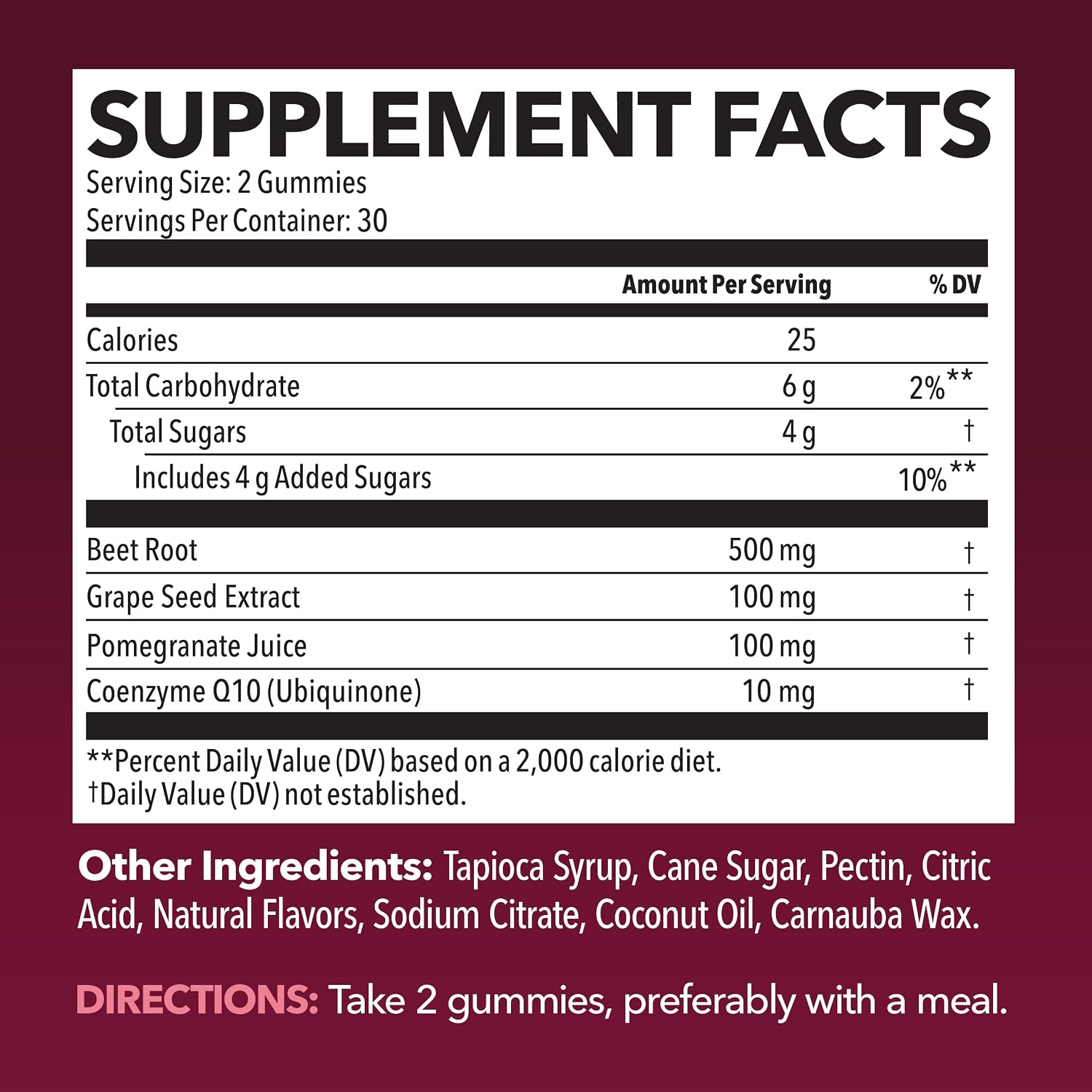 Beet Root Gummies with COQ10 and Grape Seed, Mixed Berry, 30 Servings | Nitric Oxide Supplement with Beetroot, Grape Seed Extract and COQ10 for Performance and Recovery, Vegan, Non-GMO, Gluten-Free Gsupps Australia