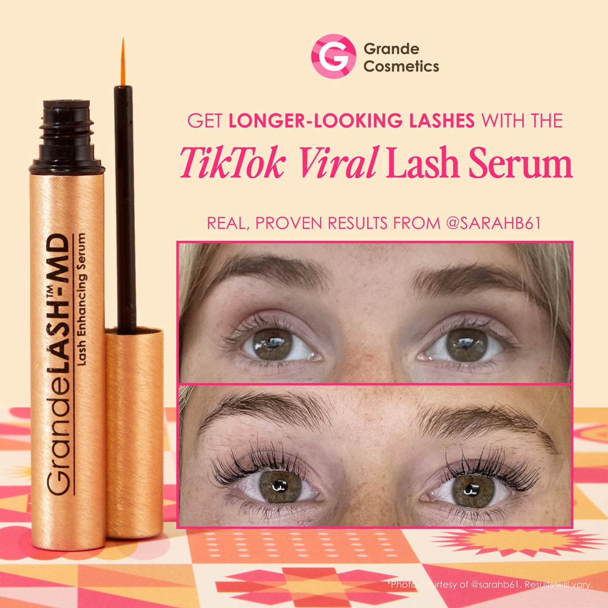 Grande Cosmetics GrandeLASH-MD Lash Enhancing Serum, 1mL, 6-Week Supply Grande Cosmetics