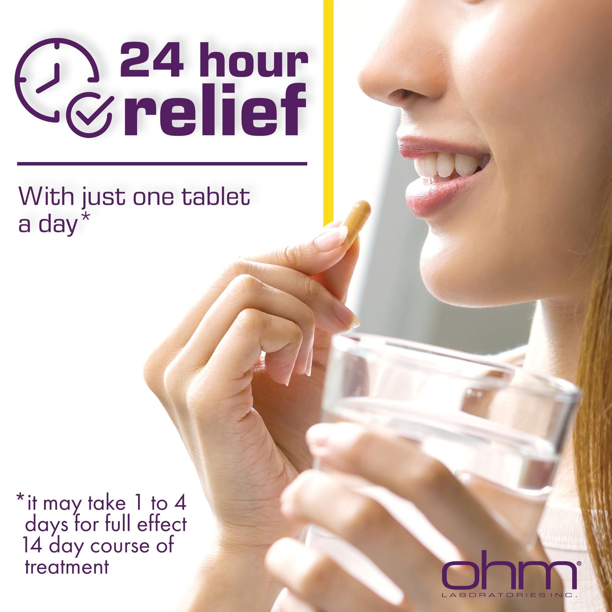 Ohm Esomeprazole Magnesium Delayed Release Capsules 20mg - Frequent Heartburn & Acid Reflux Relief, 24 Hour Chest & Stomach Acid Reducer (6 Weeks of Supply, 42, Count) Ohm buy australia supplements