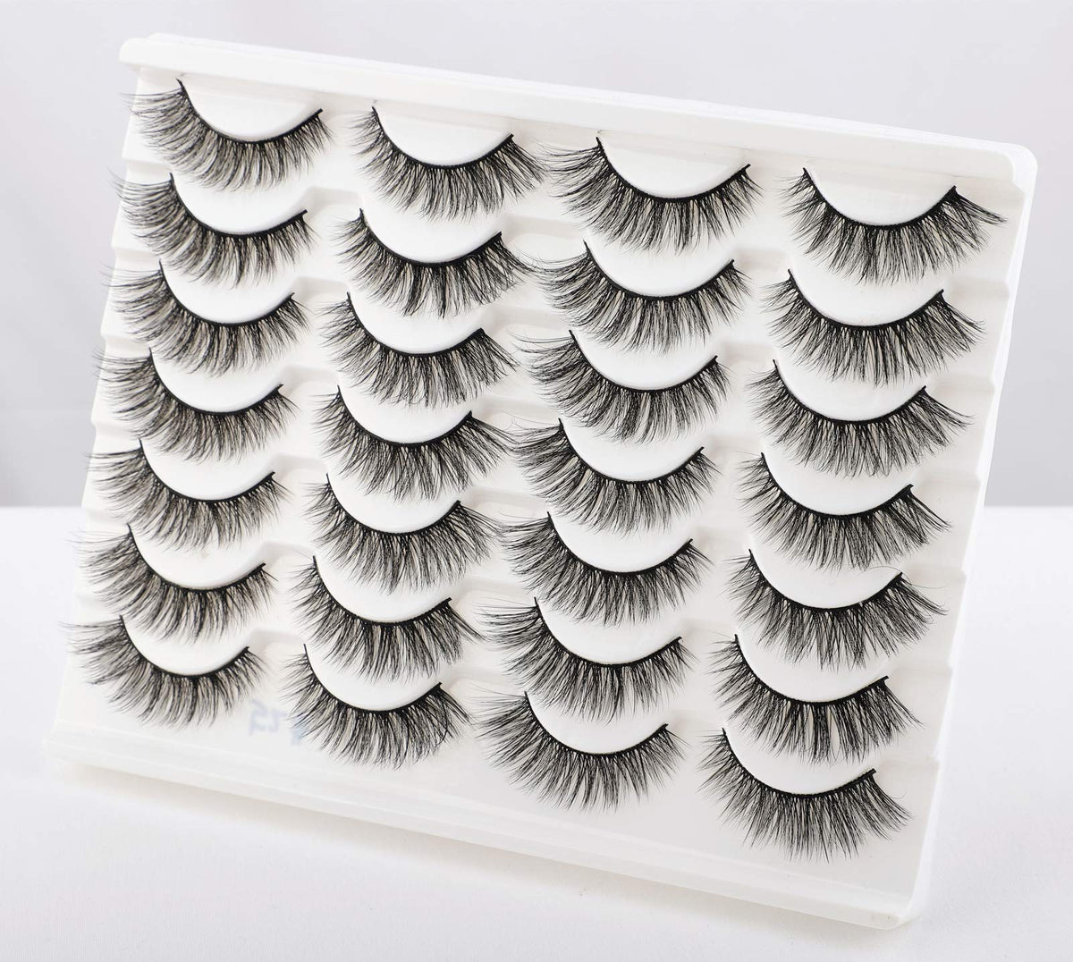 Newcally Lashes False Eyelashes Cat Eyes Wispy Natural Faux Mink Lashes 14 Pairs Pack Light Volume Short Fake Eye Lashes Multipack Newcally