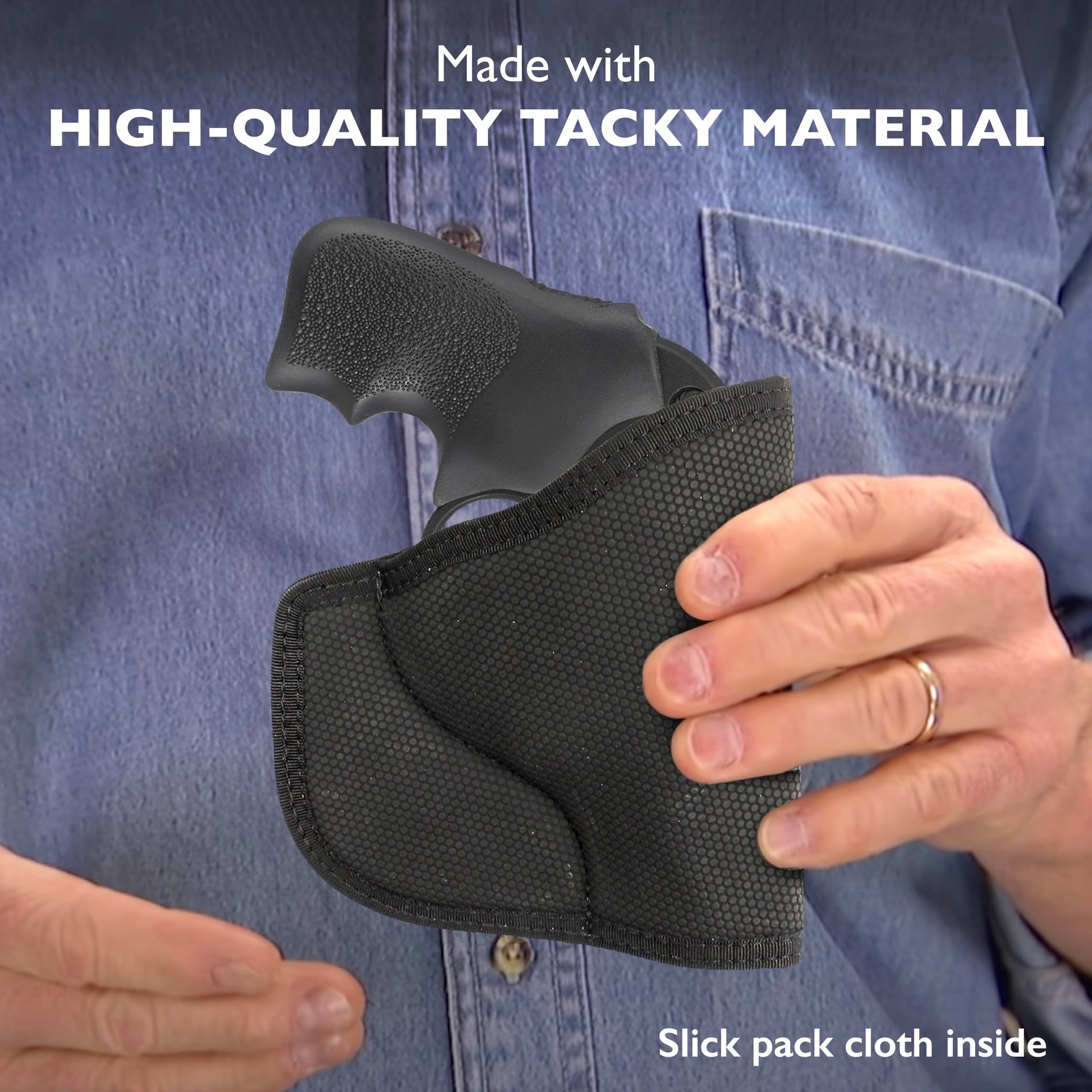 DeSantis Nemesis - Gun Pocket Holsters for Concealed Carry, Concealed Pocket Holster for Pistols, Revolvers, Soft, Designed for Comfort & Discreet Carry, Ambidextrous Gsupps Australia