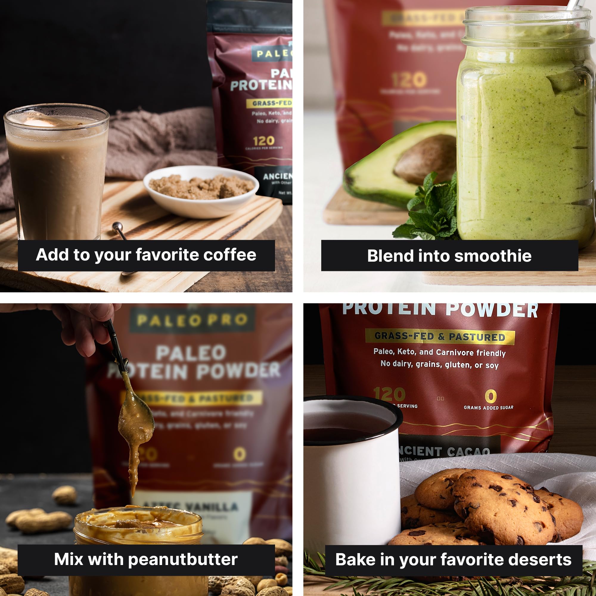Paleo Pro 26G Beef Protein Powder - Grass Fed Protein Powder Isolate - Pure Animal Based Pastured & Cage-Free | Dairy & Gluten Free, Natural & Clean Proteins for Paleo & Keto - 15 Days Supply Vanilla Paleo Pro buy australia supplements