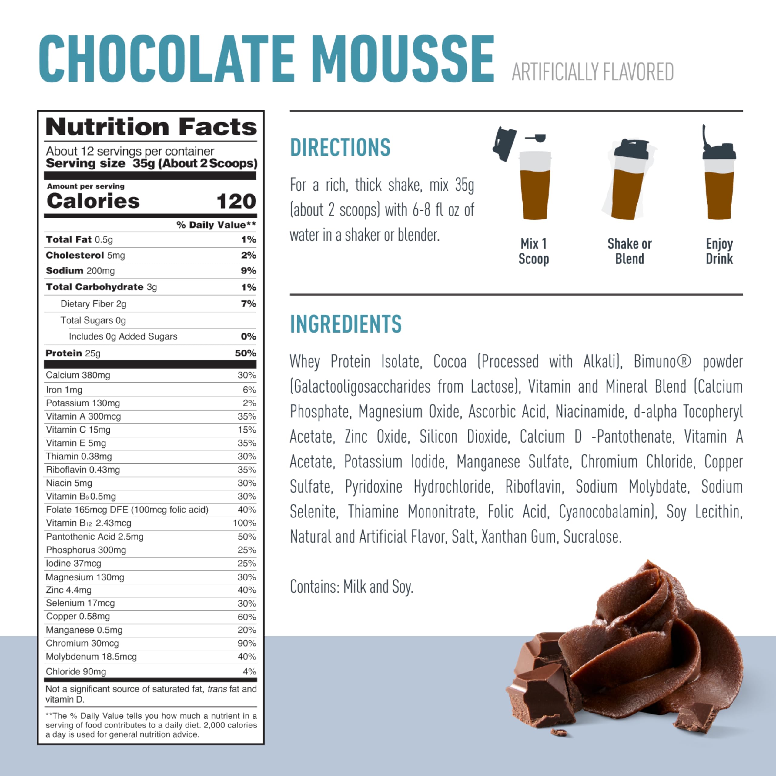Isopure Protein + Gut Health & Immune Support Powder, Chocolate Mousse, 25g Whey Protein with Prebiotics & Vitamins, 12 Servings (Pack of 1) Isopure buy australia supplements