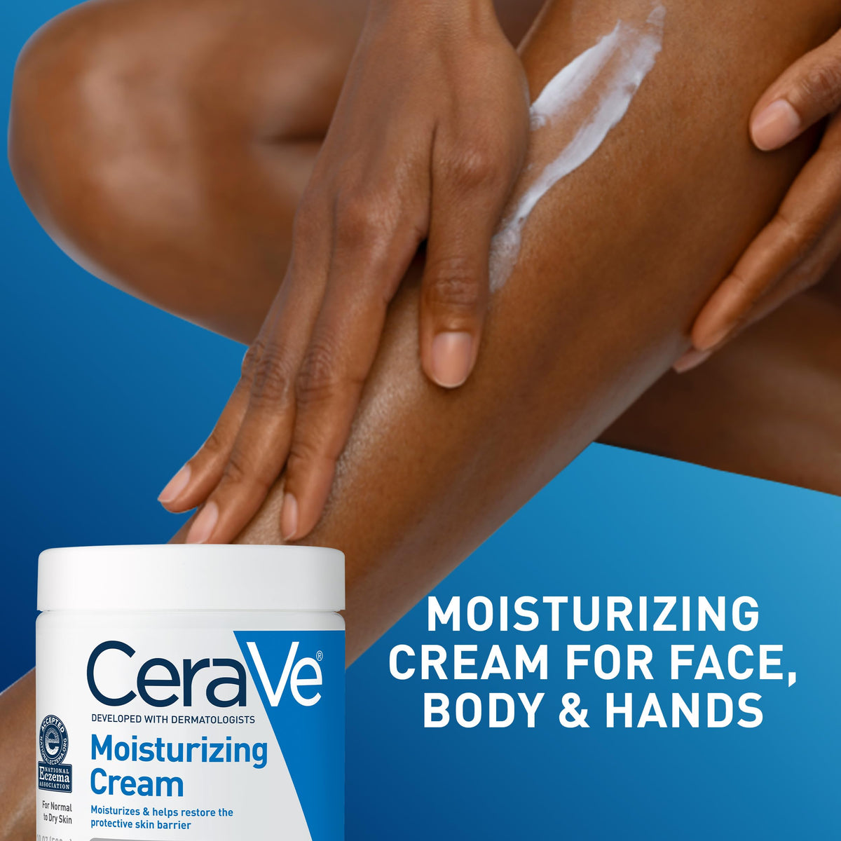 CeraVe Moisturizing Cream, Face & Body Moisturizer for Dry Skin, 19oz CeraVe