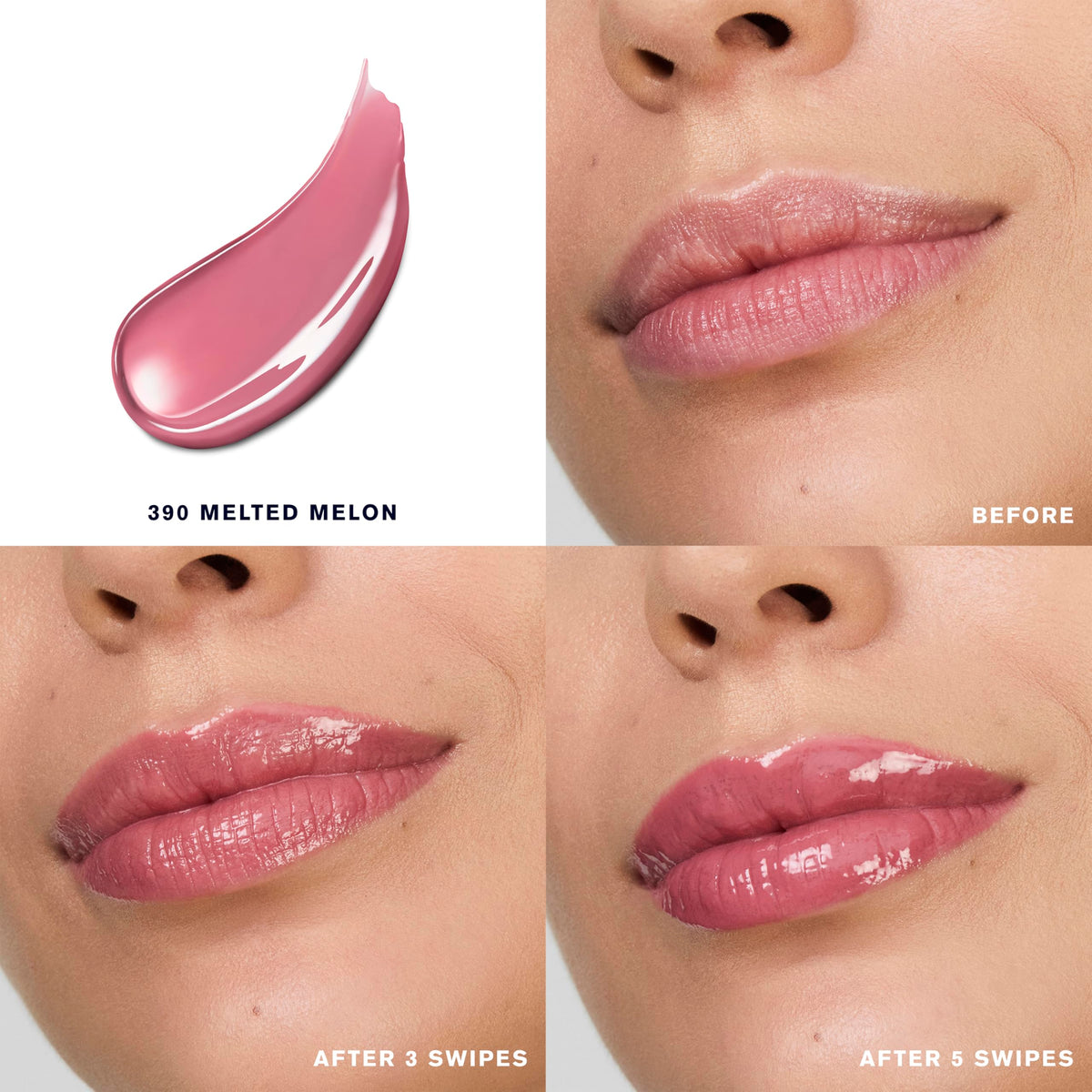 Estée Lauder Pure Color Melt-On Glosstick for Lips | Plumping & Moisturizing Lip Gloss, 390 Melted Melon Estée Lauder