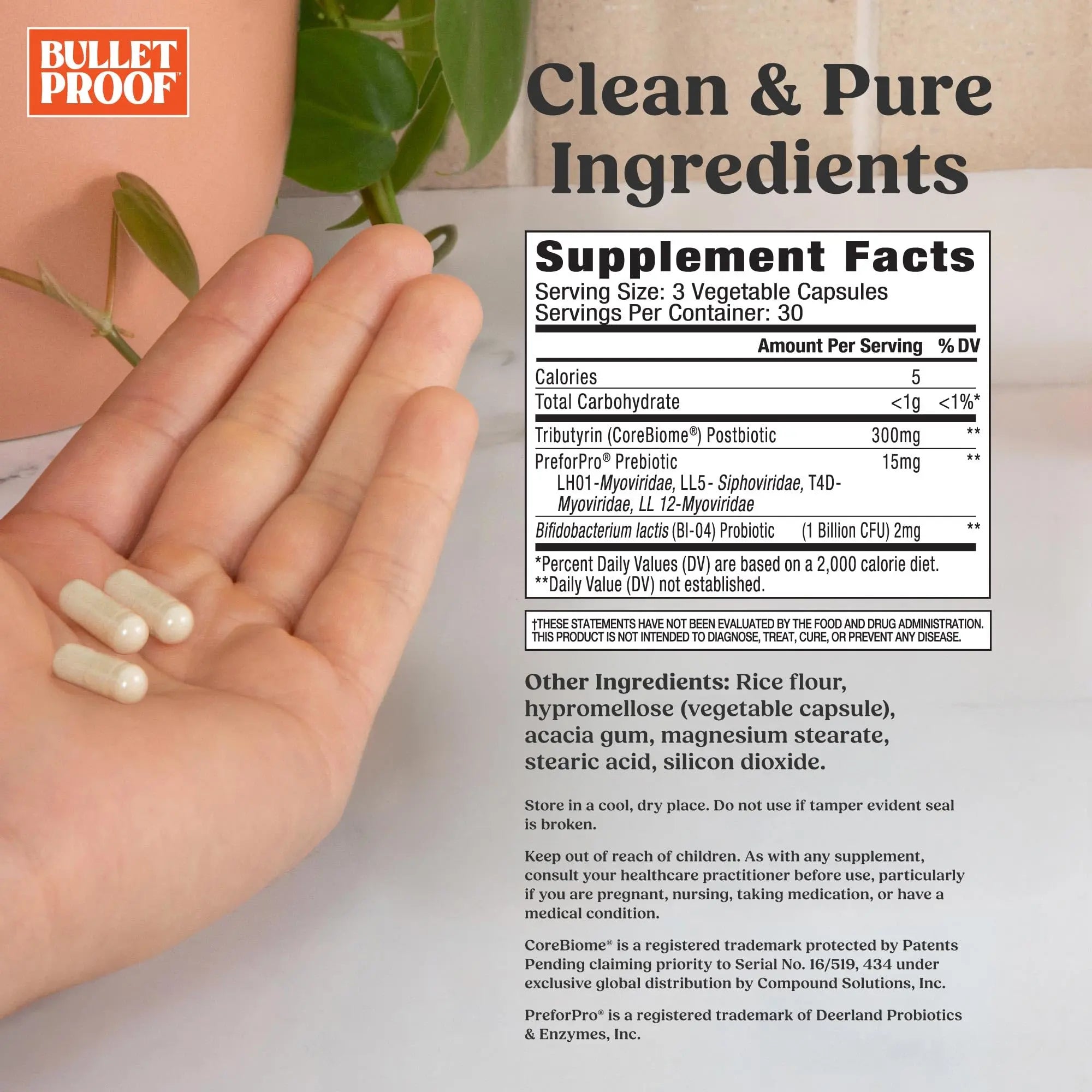 Bulletproof Express 3-in-1 Probiotic & Postbiotics Supplement for Sustained Gut Health, 90 Count Bulletproof buy australia supplements