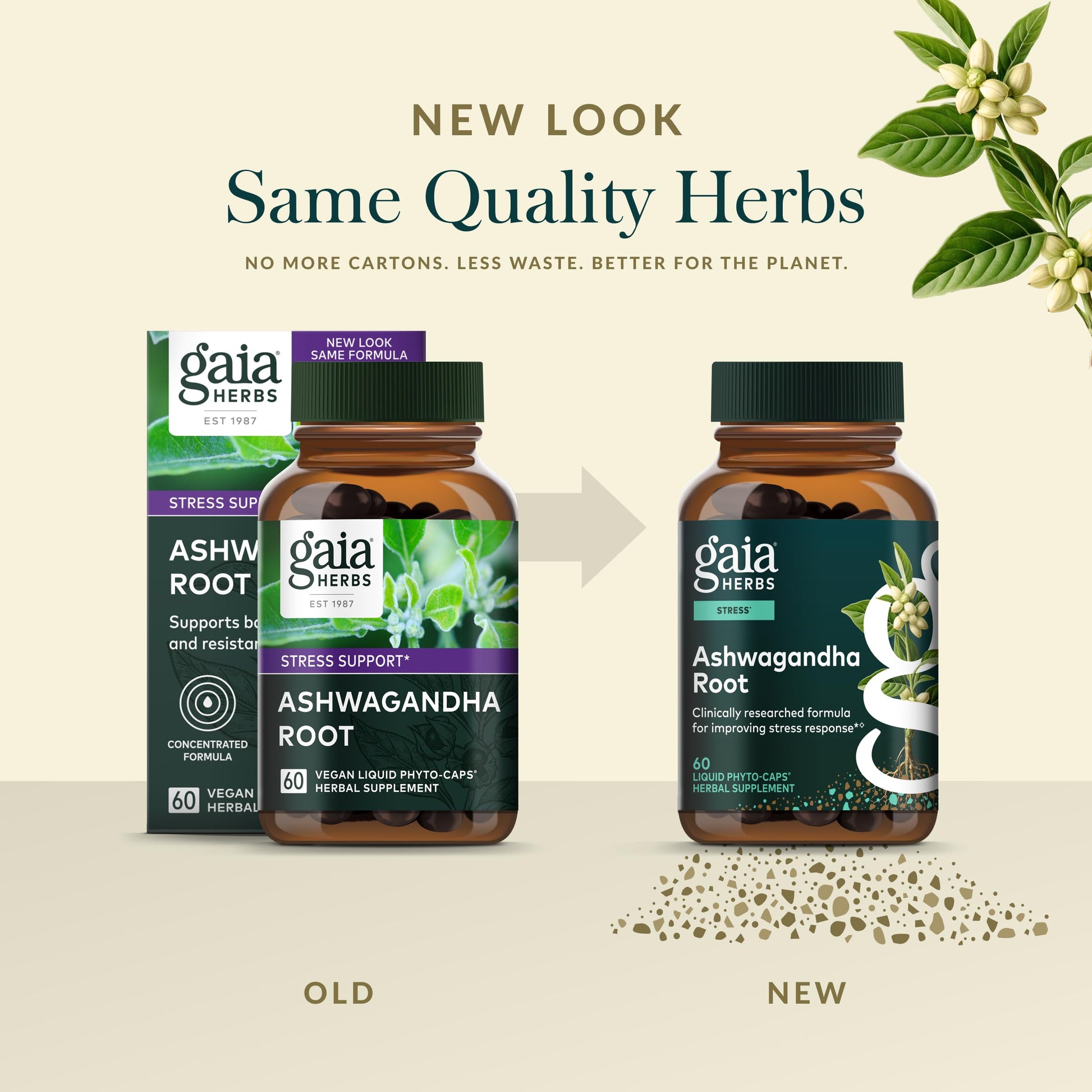 Gaia Herbs Ashwagandha Root - Stress Relief & Sleep Support Supplement - Supports Balanced Energy Levels & Positive Outlook* - 60 Vegan Liquid Phyto-Caps (30 Servings) Gaia Herbs buy australia supplements