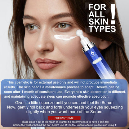 Eye Serum with 8% Caffeine & 8% Retinol Under Eye Cream 0.5 Fl Oz POEROES