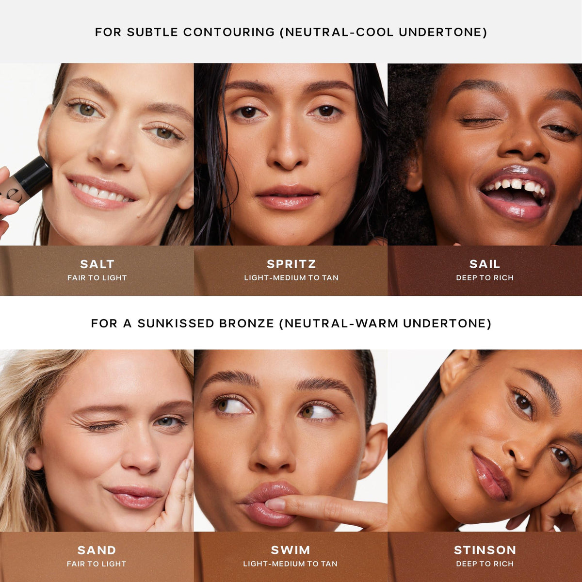 Saie Dew Bronze Hydrating Liquid Bronzer Stick, Sand (0.4 oz) Saie
