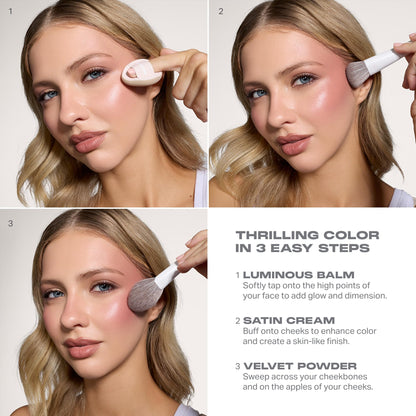 Morphe Cheek Thrills Multi-Finish Face Trio, After Party, 0.38 oz MORPHE