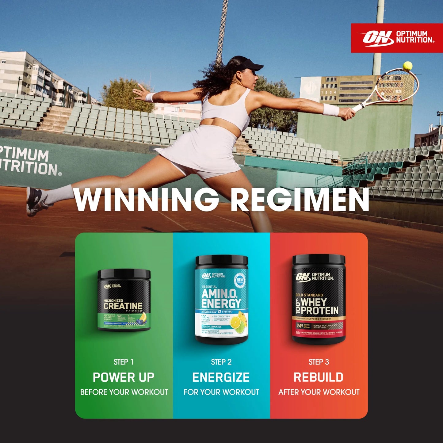 Optimum Nutrition Amino Energy Powder Plus Focus, with BCAA, Electrolytes, and Caffeine, Tropical Lemonade, 30 Servings (Packaging May Vary) Optimum Nutrition