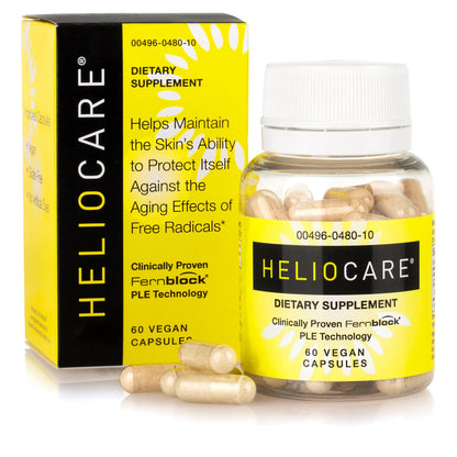 Heliocare Skin Care Dietary Supplement: 240mg Polypodium Leucotomos Extract Pills - Antioxidant Rich Formula with Fernblock Heliocare