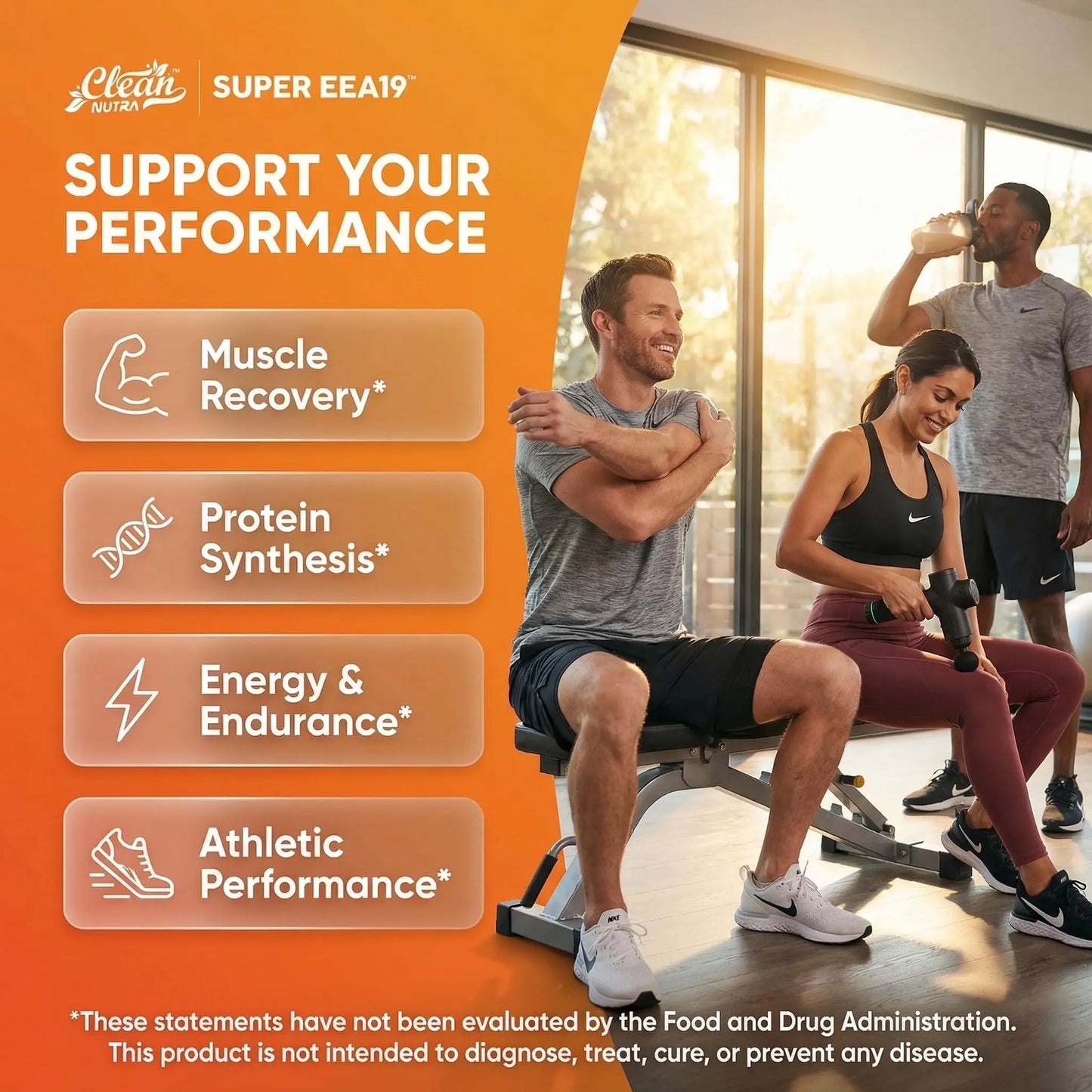 Clean Nutraceuticals Amino Acids Supplement L-Lysine, L-Threonine, L-Leucine, Isoleucine, Valine, L-Histidine, L-Tryptophan, L-Methionine, L-Arginine, L-Cysteine, Clean Nutraceuticals