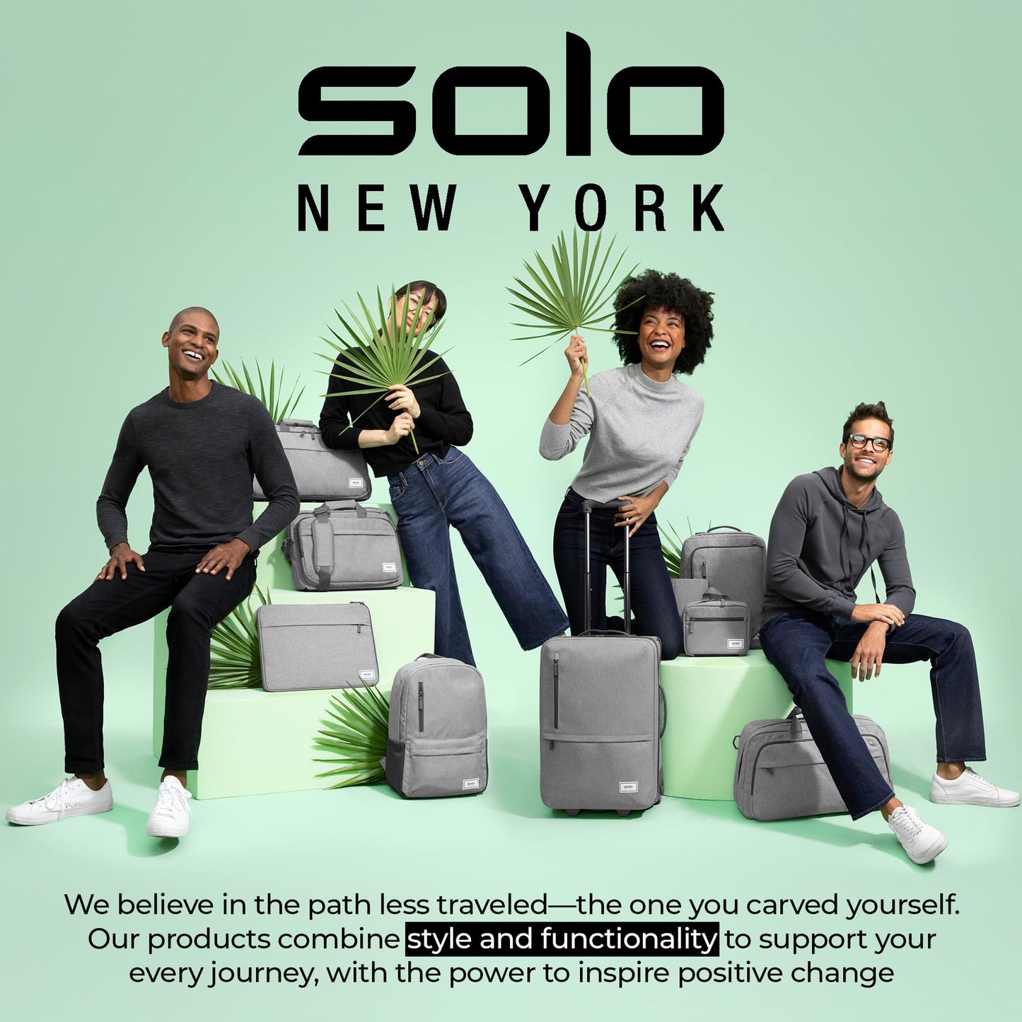Solo New York Laptop Backpack for Women & Men -Carry On Bookbag for Travel & Work, Lightweight Bag, Side Mesh Pockets, Fits 15.6" Computer - Re:Define, Black Gsupps Australia