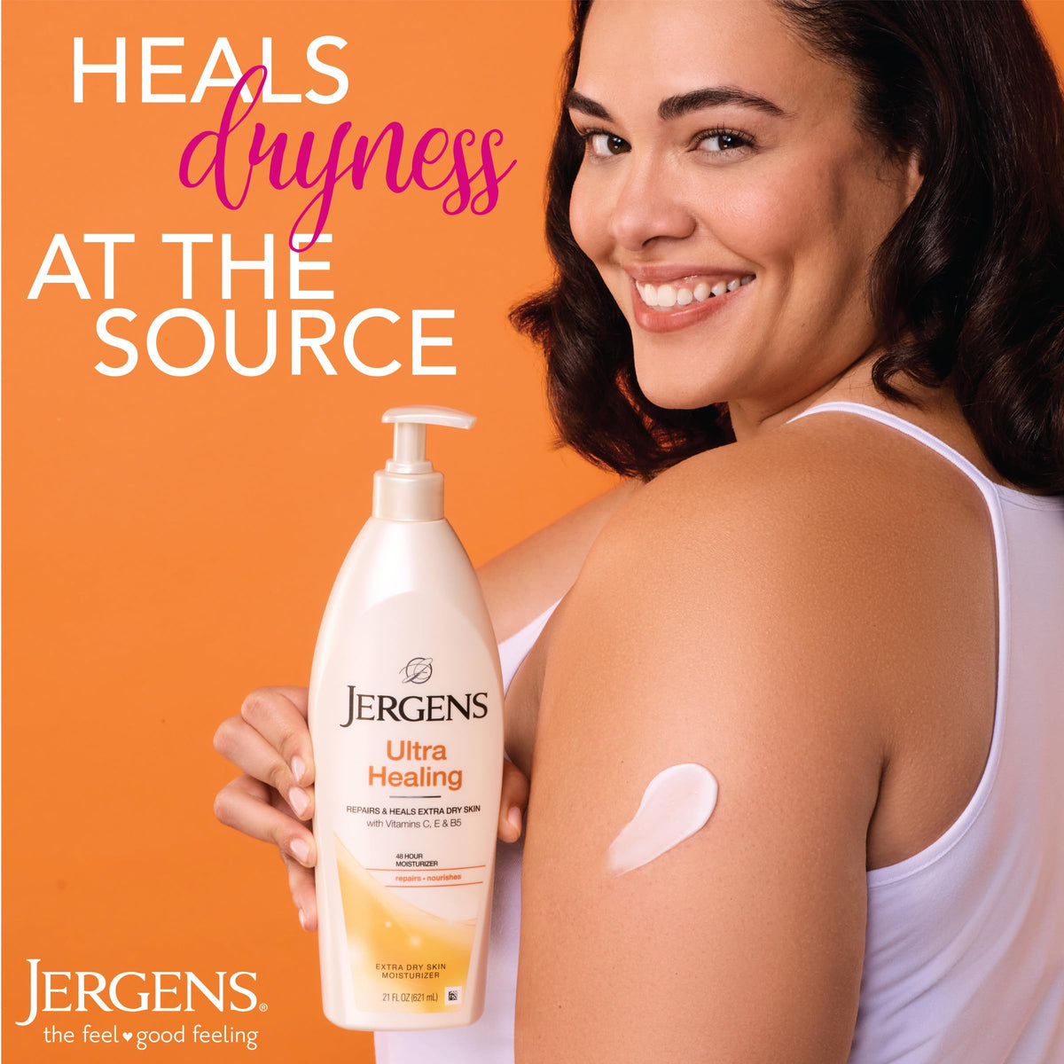 Jergens Ultra Healing Body Lotion, Moisturizer for Dry Skin, 32 fl oz Jergens