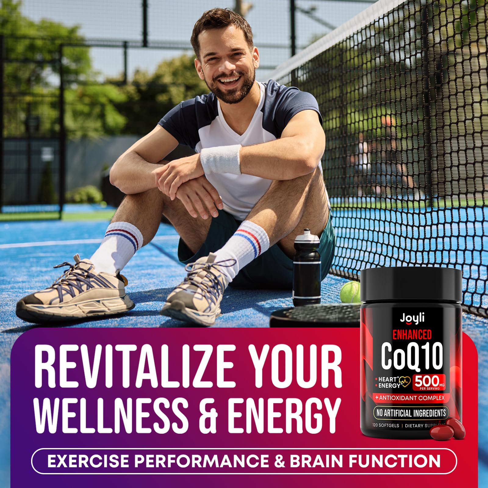 CoQ10 500mg + Magnesium Glycinate Gummies Bundle – High Absorption Coenzyme Q10 120 Softgels & 60 Sugar-Free Sleep Gummies – Heart, Energy & Mood Support – Enhanced Formula, USA Made JOYLI Nutrition buy australia supplements