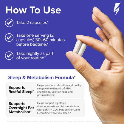 InnoSupps Night Shred Fat Burner and Natural Sleep Support | Ashwaganda, 5-HTP, CLA, Melatonin | Appetite Suppressant | Weight Loss Support Nighttime Fat Burning (180 Vegetarian Capsules)
