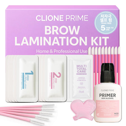 At Home Brow Lamination Kit - DIY Eyebrow Lamination Kit Professional Eye Brow Perm Kit Instant DIY Eyebrow Lift Kit for Fuller Thicker Brows Lasts For Upto 8 Weeks CLIONE PRIME