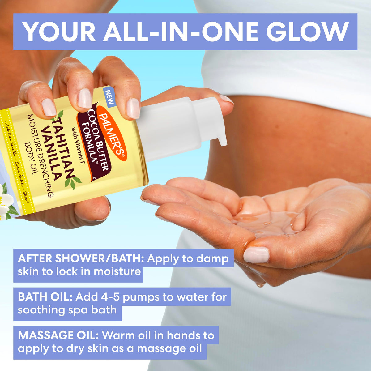 Palmer's Tahitian Vanilla Body Oil, Cocoa Butter Formula (6.5 Fl Oz) Palmer's