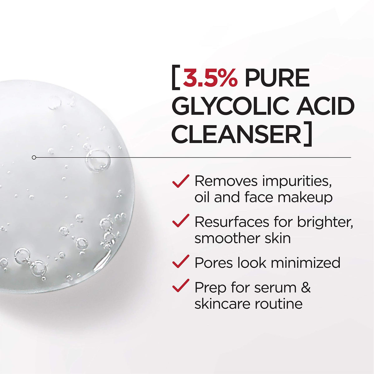 L'Oreal Paris Revitalift 3.5% Pure Glycolic Acid Brightening Cleansing Gel wth Salicylic Acid 6.7 fl oz L'Oreal Paris