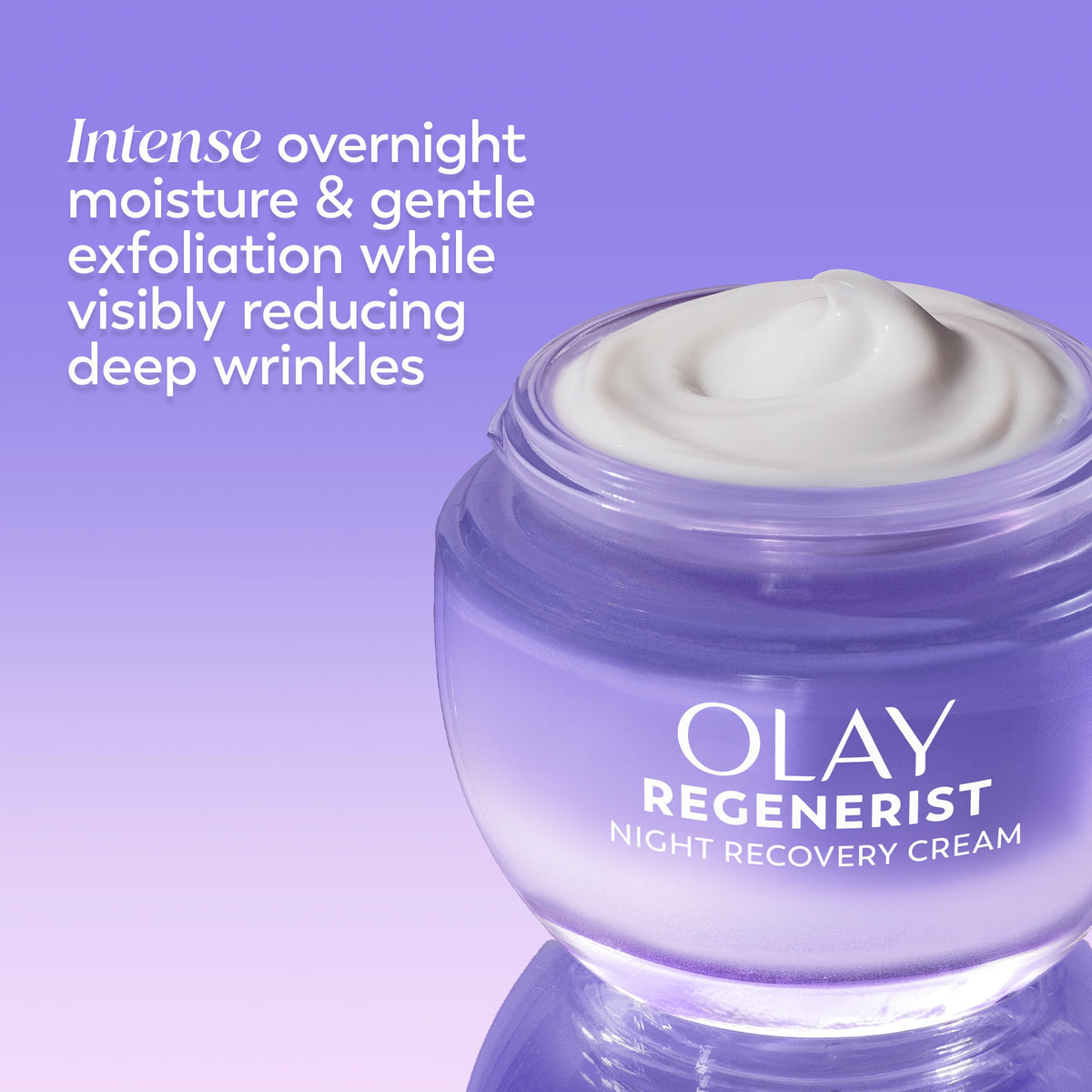 Olay Night Cream for Face, Anti-Aging Face Moisturizer for Women - Fragrance-Free Skin Care, Anti-Wrinkle, Exfoliate, Smooths Texture - Triple Collagen Cream, Niacinamide, Pro-Vitamin B5, 1.7Oz Olay