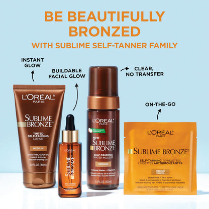 L'Oreal Paris Sublime Bronze Tinted Self Tanning Lotion, Medium Natural Tan 5 fl. Oz L'Oreal Paris