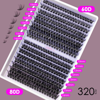 Ocean Pearl 320Pcs Lash Clusters Kit,Thick Eyelash Clusters, Eyelashes Ocean Pearl