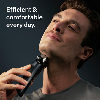 Braun Series 8 Electric Razor for Men, with 4+1 Shaving Elements & Precision Long Hair Trimmer, Close & Gentle Even on Dense Beards, Wet & Dry Electric Razor with 60min Runtime, 8517s Galvano Silver Gsupps Australia