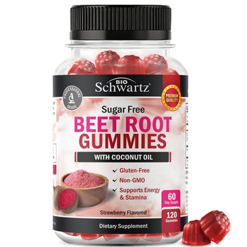 Sugar Free Beet Root Gummies - Nitric Oxide Gummies Infused with Coconut Oil for Highest Absorption - Supports Energy & Whole Body Health BioSchwartz buy australia supplements