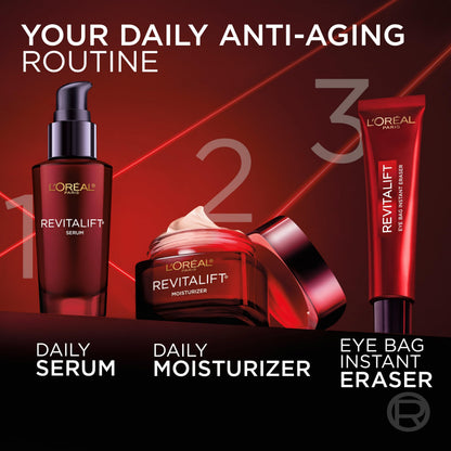 L'Oreal Paris Revitalift Triple Power Anti-Aging Concentrated Face Serum, Hyaluronic Acid and Pro-Xylane, Reduces Wrinkles 1 oz L'Oreal Paris