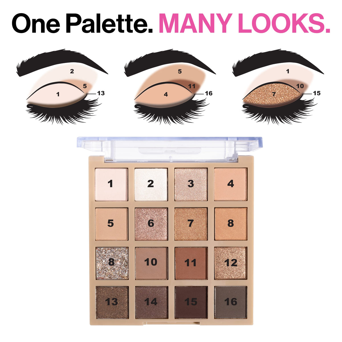wet n wild Always Naked Palette, Nude Neutral Eye Makeup, Blendable, Warm And Cool Nude Pigments, Matte, Shimmer, Glitter, Creamy Smooth wet n wild