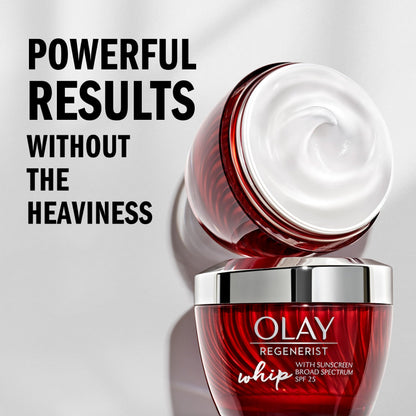 Olay Regenerist Whip Face Moisturizer Cream with Sunscreen SPF 25, 1.7 oz Olay