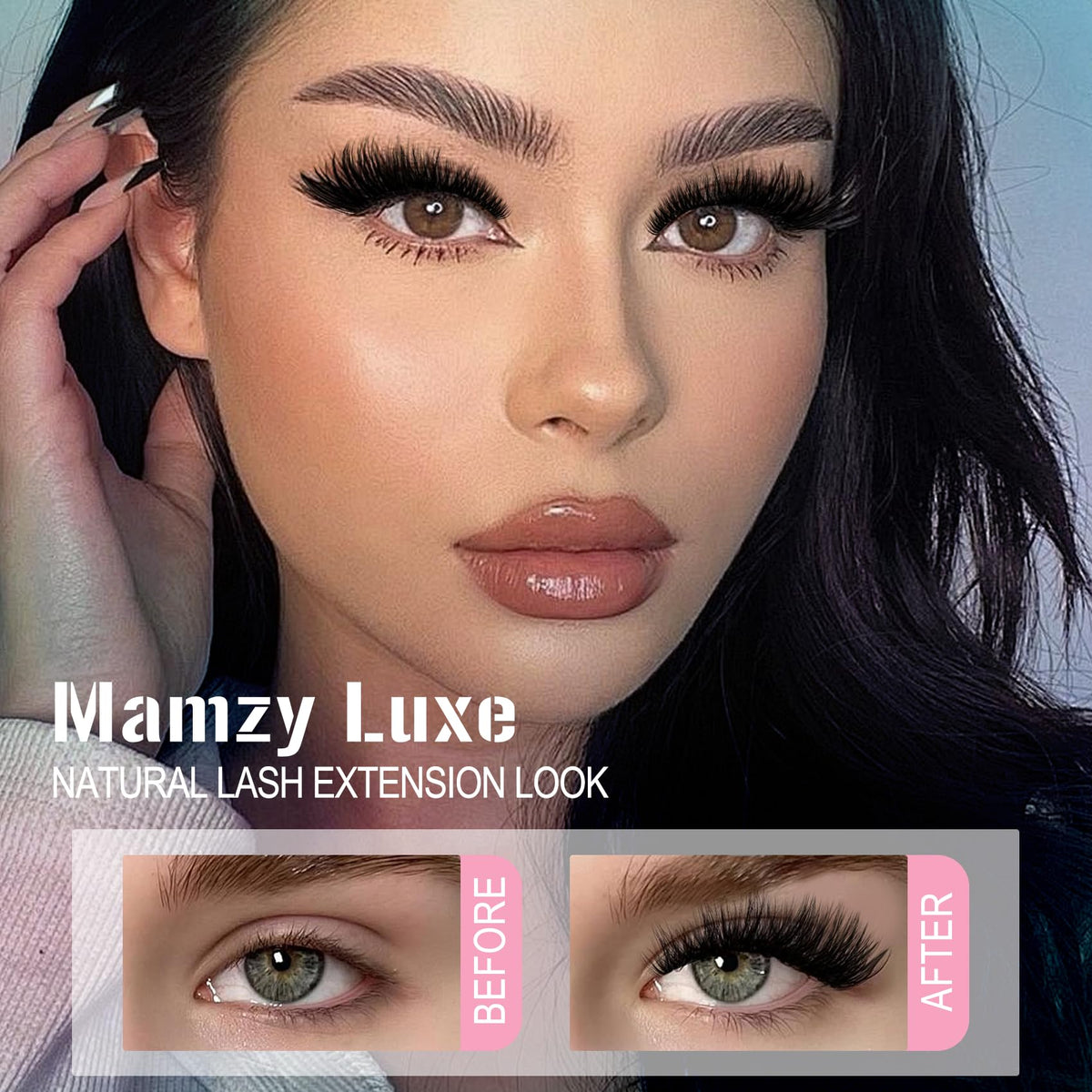 Lash Clusters Kit 708Pcs Individual Cluster Lash Extensions Kit 30D+40D+50D+60D+80D+100D Wispy Eyelash Clusters with Lash Bond and Seal and Tweezers 10-16mm 6 Styles Mix Lashes Clusters Kit Mamzy Luxe