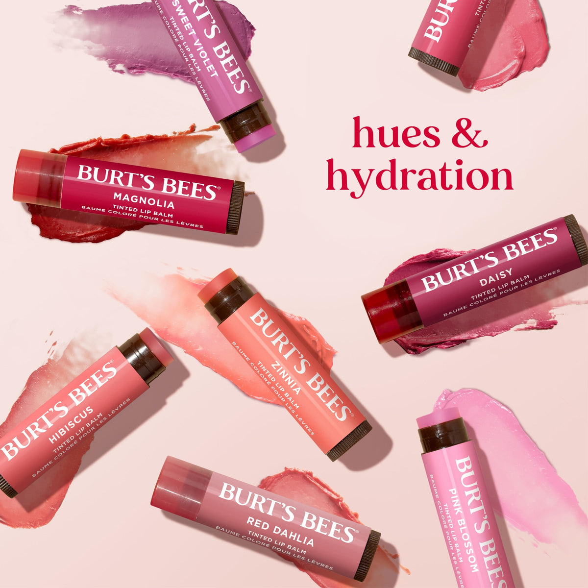 Burt's Bees Lip Tint Balm, Fiery Red Dahlia, 0.15 oz., 2 Tubes Burt's Bees