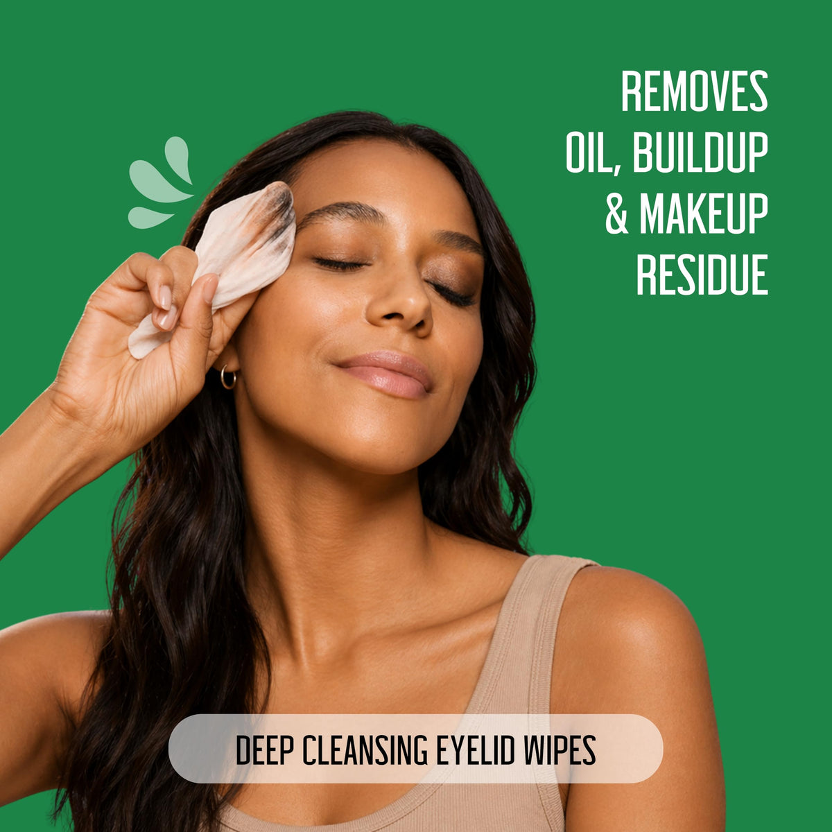PURELID 100PCs Tea Tree Eyelid Wipes – Cleaning Eye Wipes for People with Dry Eyes & Allergies – Gentle Eyelid Cleanser with Hyaluronic Acid, Chamomile and Aloe – Individually Wrapped & Biodegradable PURELID