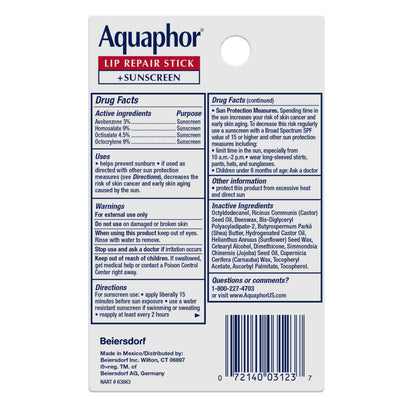 Aquaphor Lip Balm Set, Repair and Protect, 4 Lip Products Total Aquaphor