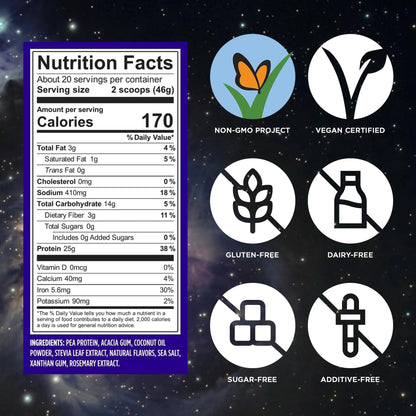 Vega Essential Protein – 25g Plant Based Protein Powder, Creamy Vanilla, Vegan for a Dairy-Free Vanilla Shake – Large Tub, 32.5oz (20 Servings) Vega