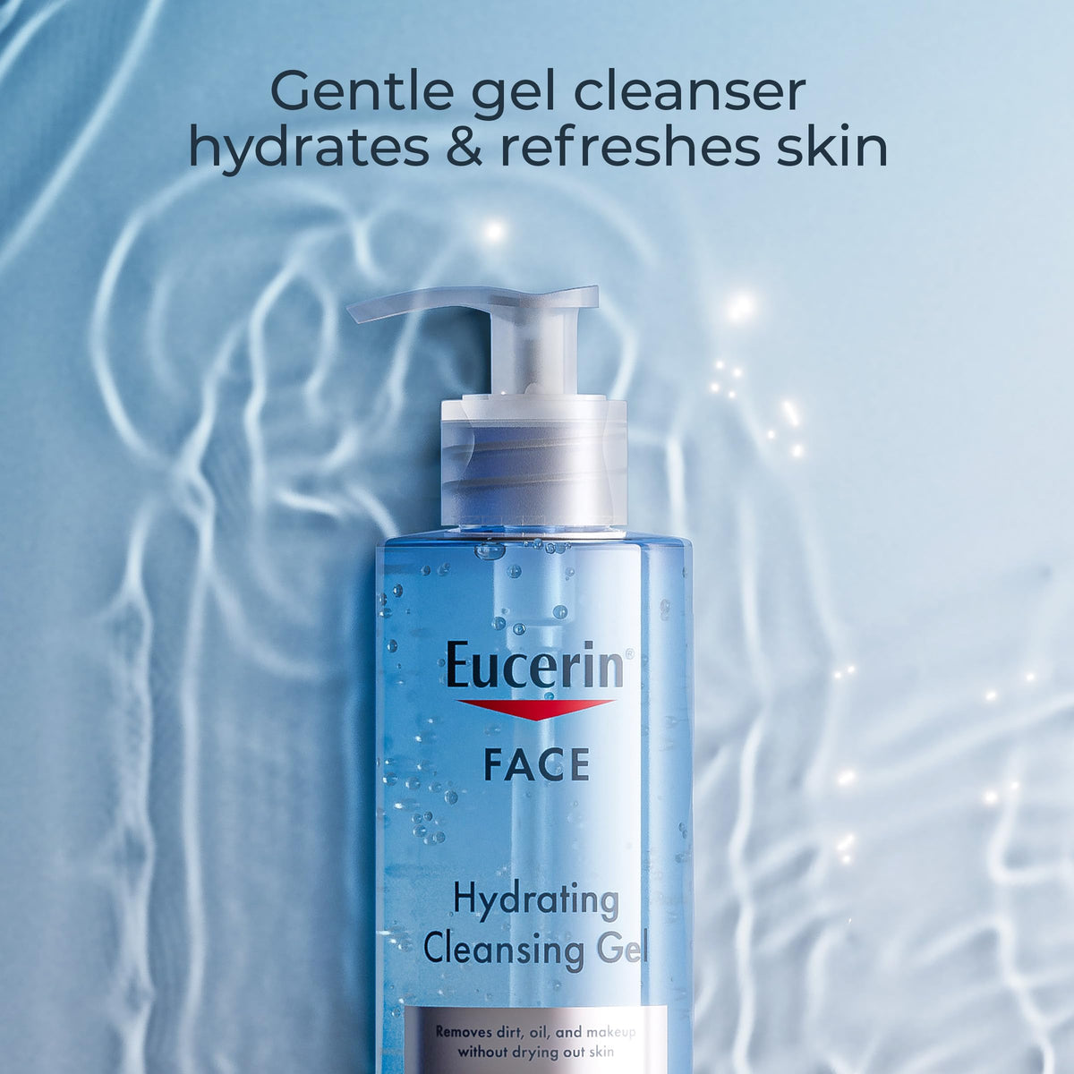 Eucerin Hydrating Gel Cleanser & Makeup Remover, Sensitive Skin, 13.5 Fl Oz Eucerin
