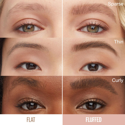 Maybelline Superfluff Volumizing Brow Mousse, All Day Tinted Brow Gel For Soft Full Brows, Medium Brown, 1 Count MAYBELLINE