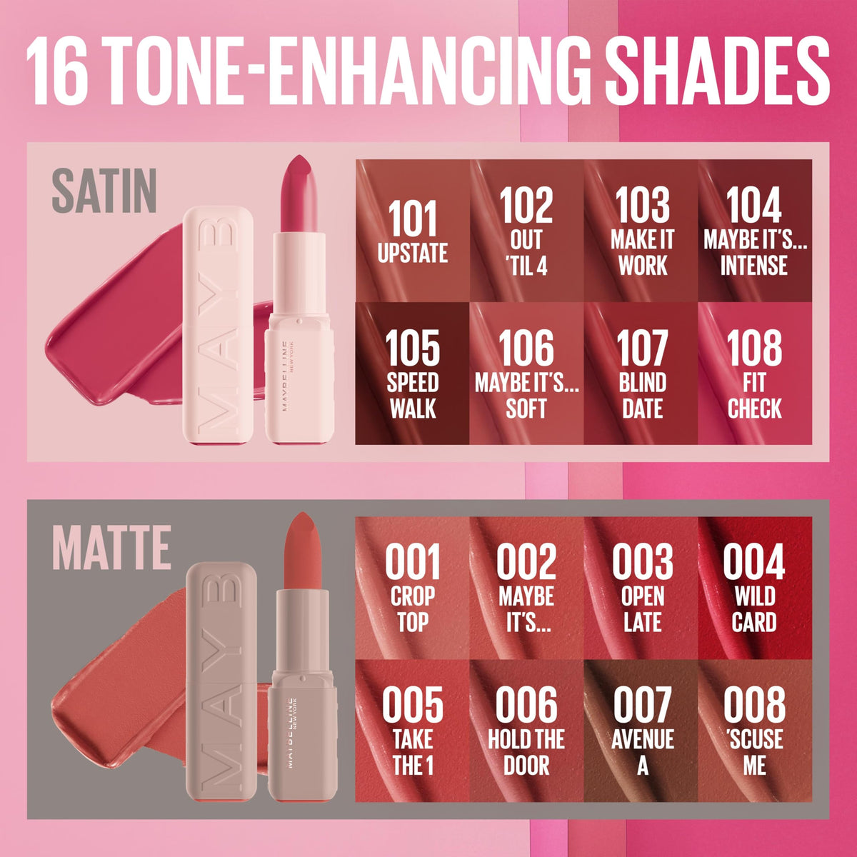 MAYBELLINE Serum Lipstick, Hydrating Lip Makeup with 8HRs of Lip Plumping Moisture with Hyaluronic Acid + Oil Blend, Wild Card (Midtone Red Matte) MAYBELLINE