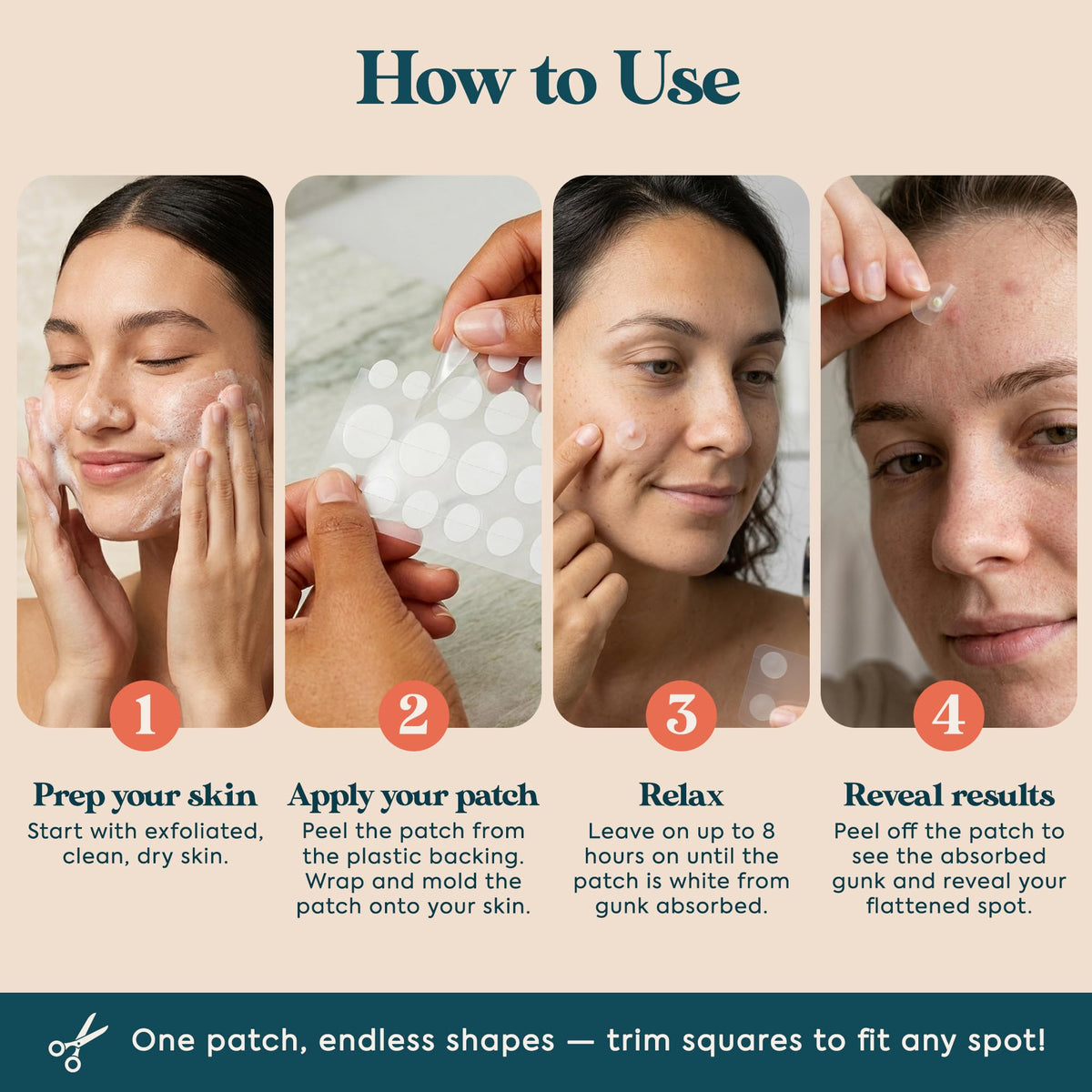 272 CT Large Pimple Patches for Face - 10 Sizes Variety Pack Zit Patches w/ Salicylic Acid, Tea Tree, Calendula Oil - Pimple Patches Large Acne Patches for Face Chin and Body - Dark Spot Patches LivaClean