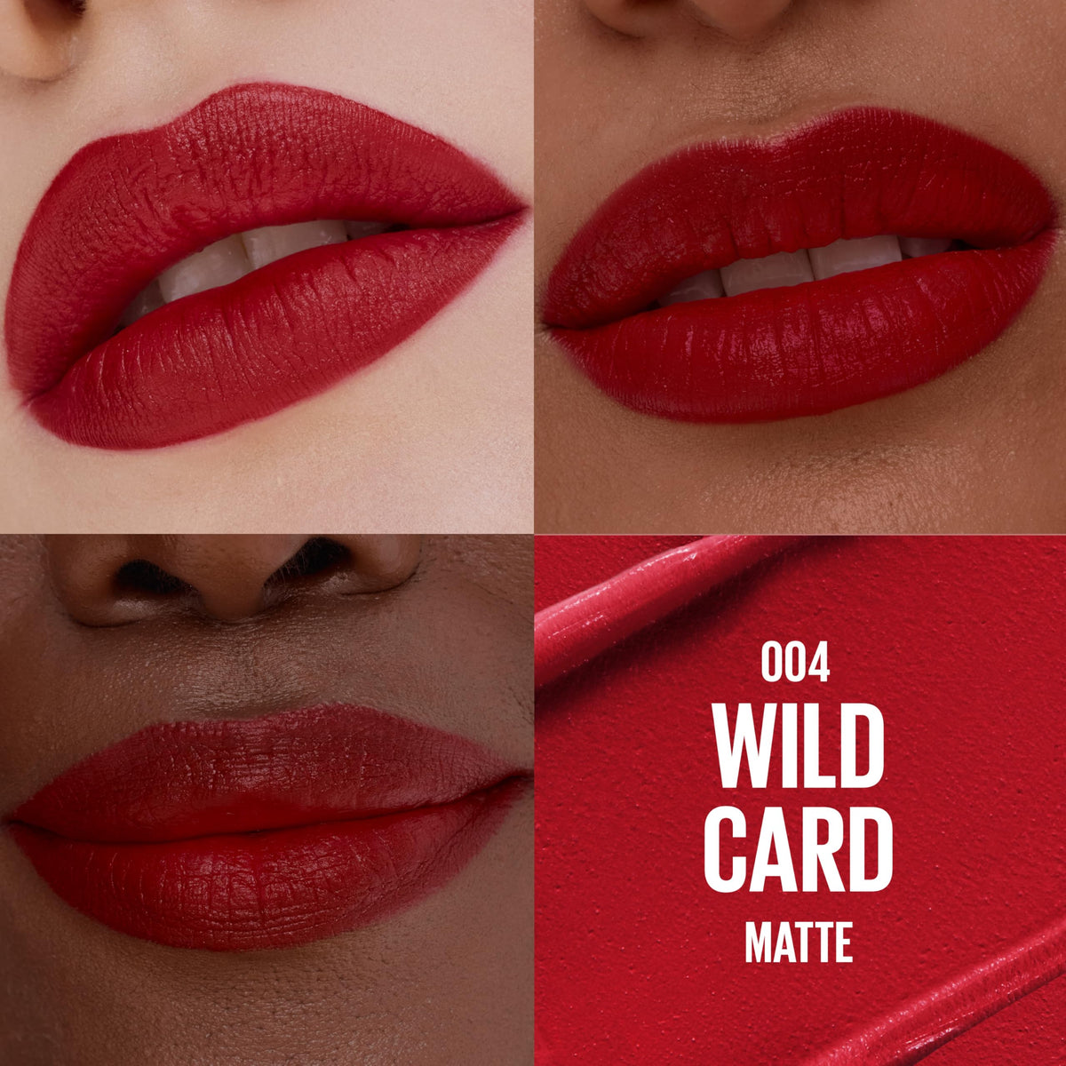 MAYBELLINE Serum Lipstick, Hydrating Lip Makeup with 8HRs of Lip Plumping Moisture with Hyaluronic Acid + Oil Blend, Wild Card (Midtone Red Matte) MAYBELLINE