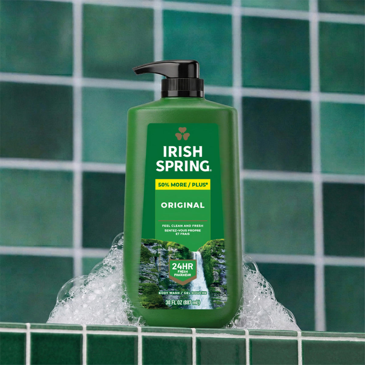 Irish Spring Body Wash for Men, Original Scent, 887 mL Irish Spring