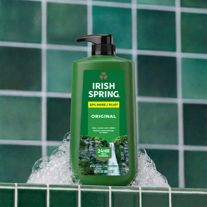 Irish Spring Body Wash for Men, Original Scent, 887 mL Irish Spring