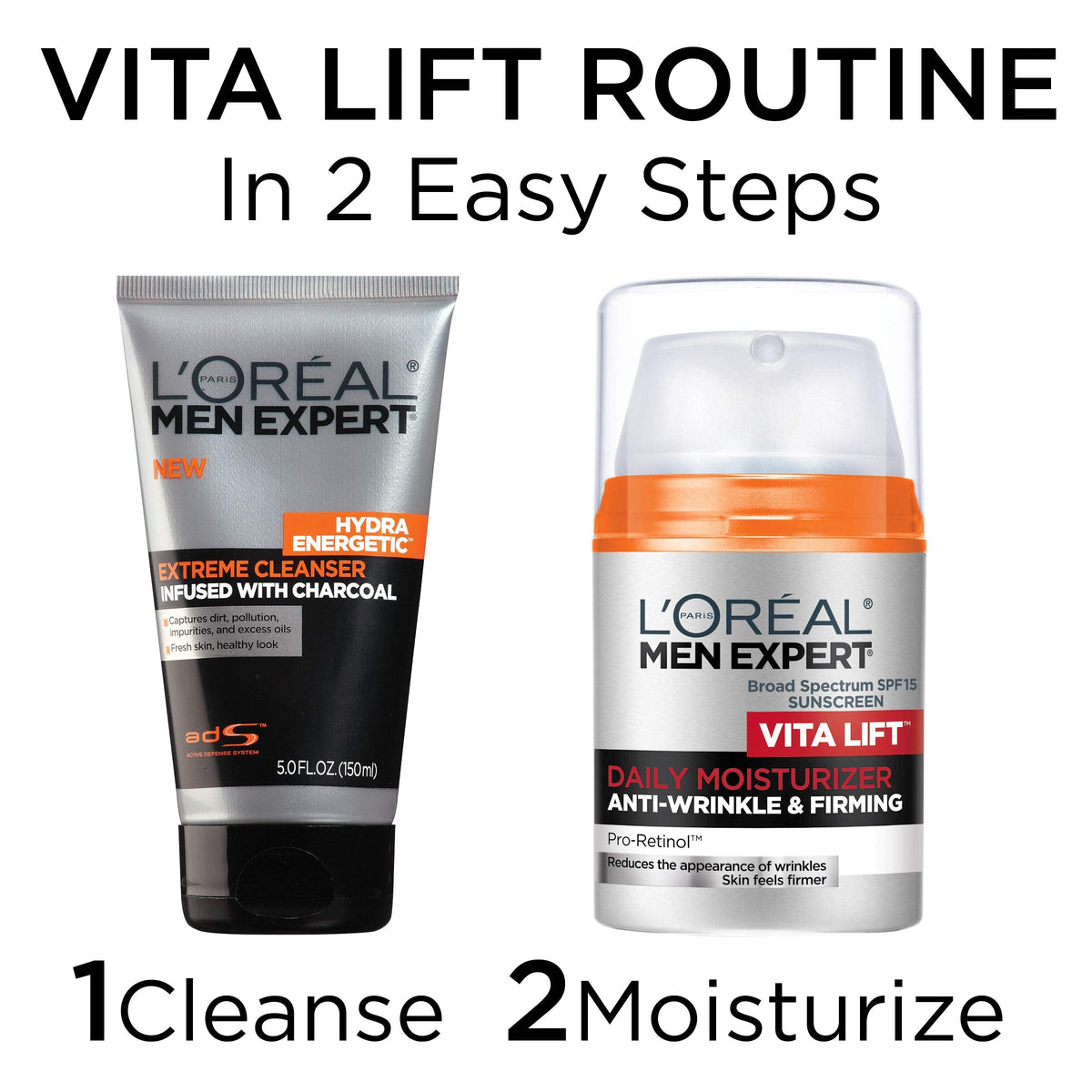 L'Oreal Paris Men Expert Vitalift Anti-Wrinkle & Firming Face Moisturizer with Pro-Retinol, 1.6 oz L'Oreal Paris