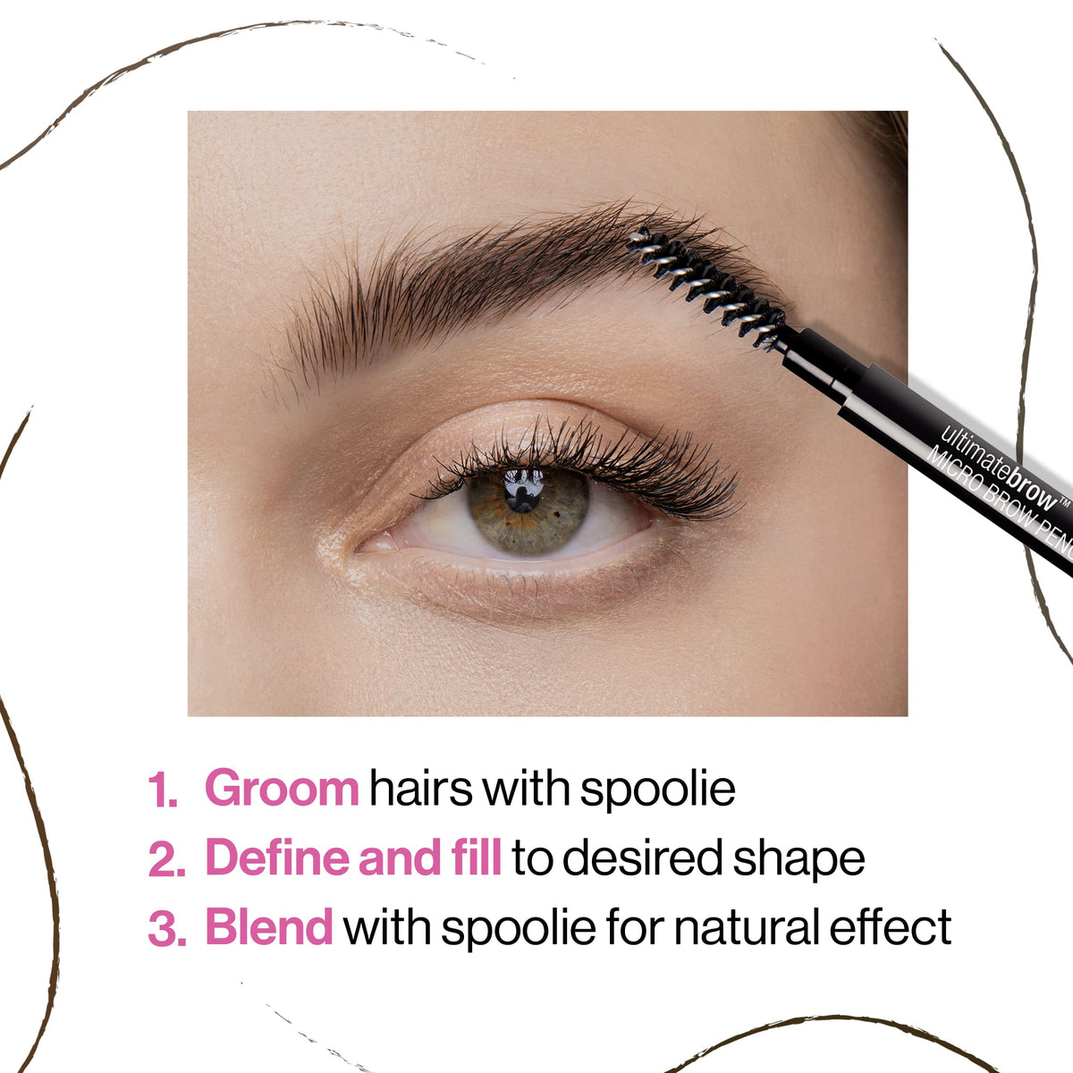 Wet n Wild Ultimate Brow Micro Eyebrow Retractable Pencil, Soft Brown, Ultra Fine 1.5mm Tip, Draws Tiny Brow Hairs wet n wild