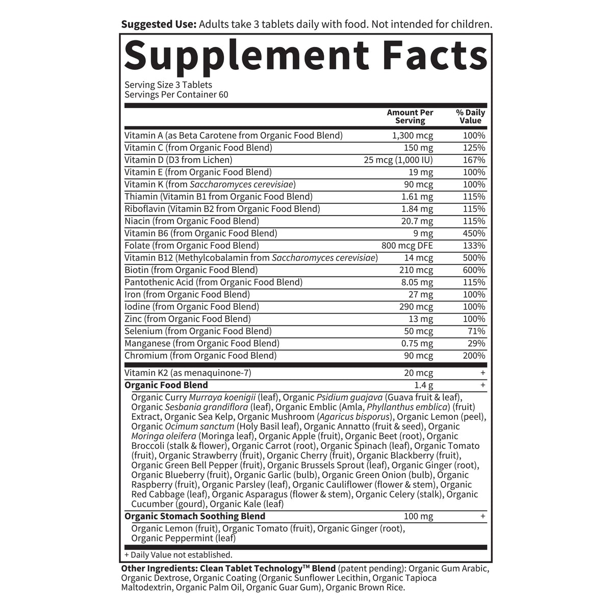 Garden of Life Organics Prenatal Multivitamin with Folate, B6, B12, D3 & Iron – Prenatal Vitamins for Women with Energy Metabolism Support for Healthy Garden of Life