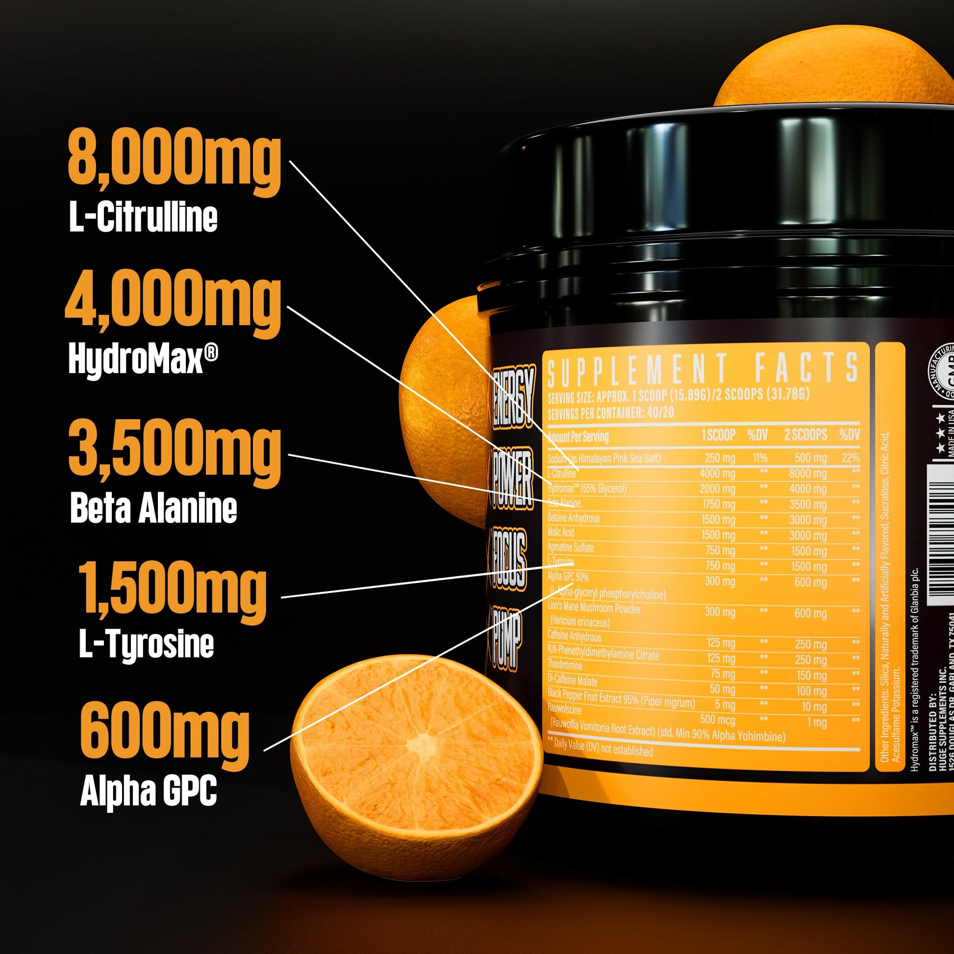 Huge Supplements Wrecked Pre-Workout, 30G+ Ingredients Per Serving to Boost Energy Huge Supplements buy australia supplements